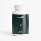 ESISLABS Calm Mode premium capsules in a sleek dark green bottle, promoting focus and calm.