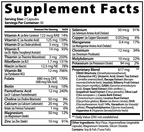 ESISLABS Focus Mode Supplement Facts panel showcasing premium nootropic formula for daily focus and wellness.
